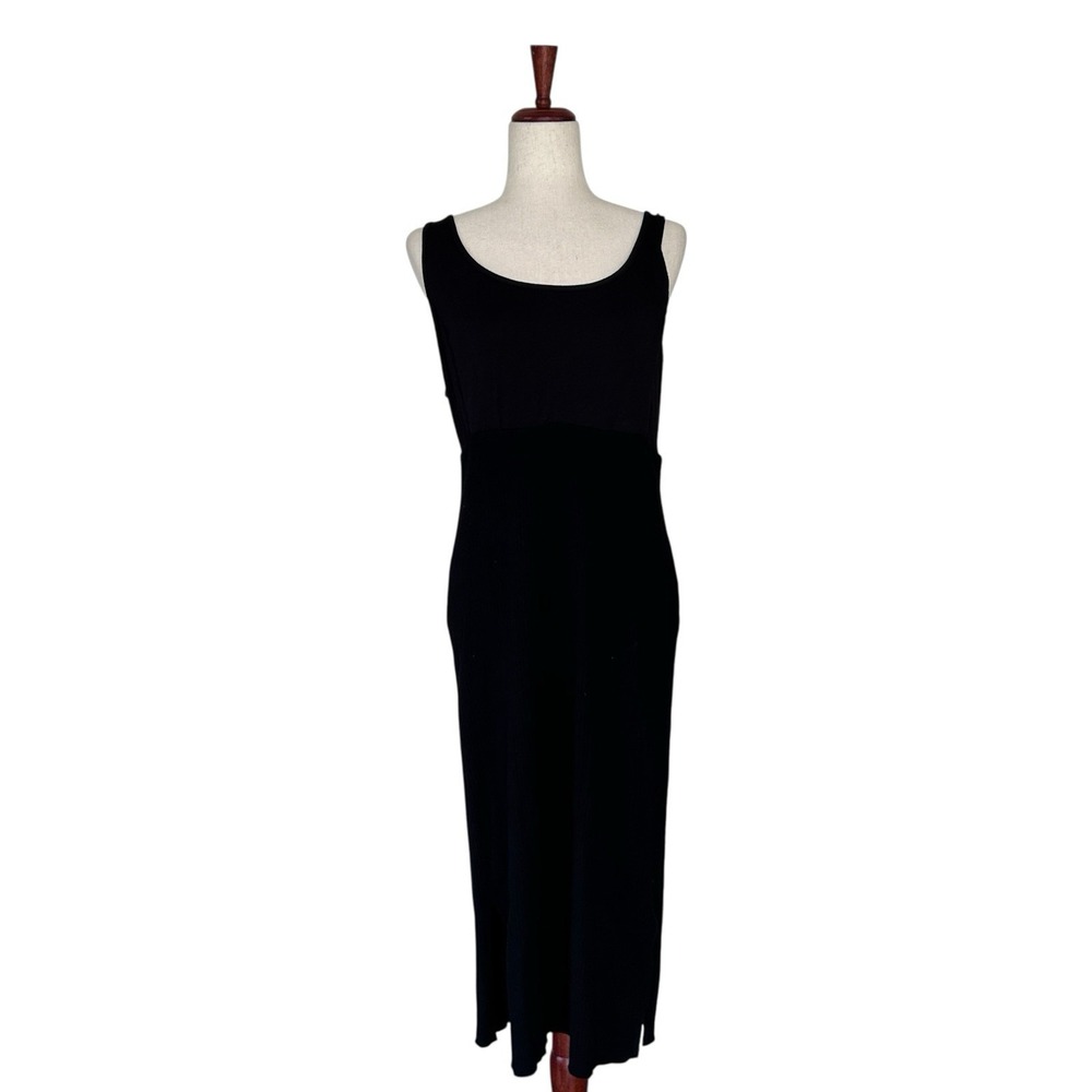 Seraphine Dress Size 12 Black Maternity Sleeveless Maxi Tank Nursing Friendly